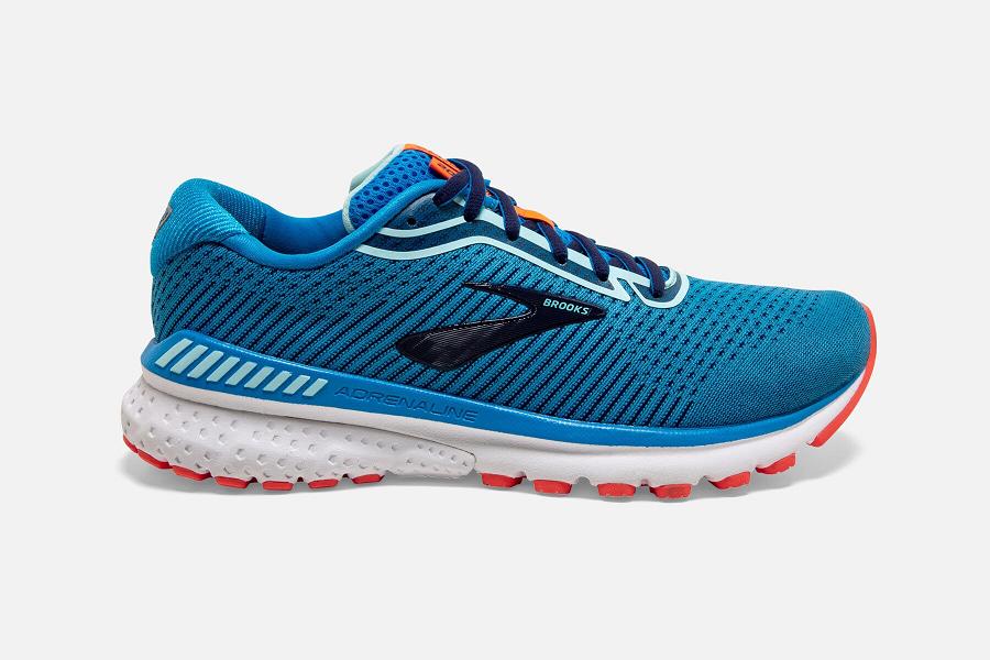 Brooks Adrenaline GTS 20 Women Footwear & Road Running Shoes Blue SMF203456